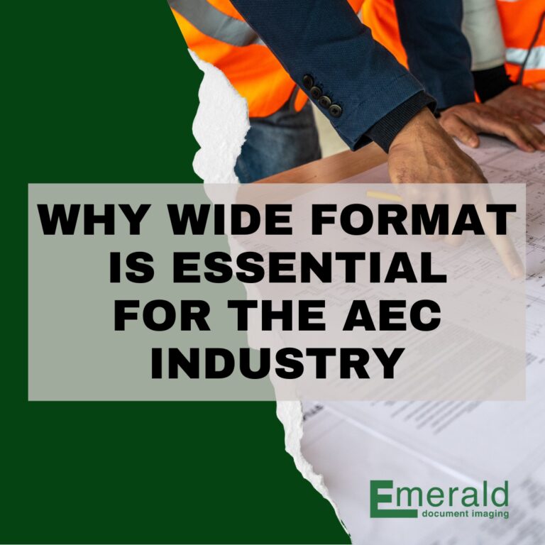 Wide format printing for AEC