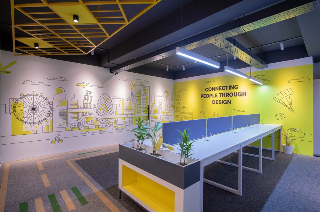 wide format printing for interior design wall graphics